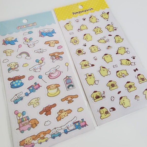 ⭐️ Free in Bundle - Lot Large Set Stickers Kuromi Melody Pompompurin Cinnamoroll - Picture 3 of 6